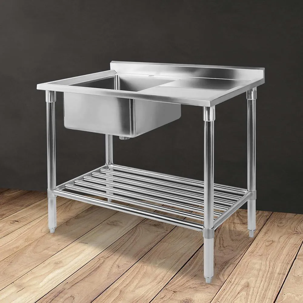100x60cm Commercial Stainless Steel Sink Kitchen Bench
