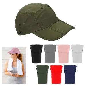 2 FitKicks Folding Baseball Cap Hat Pocket Visor Fishing Hiking One Size UPF 50 