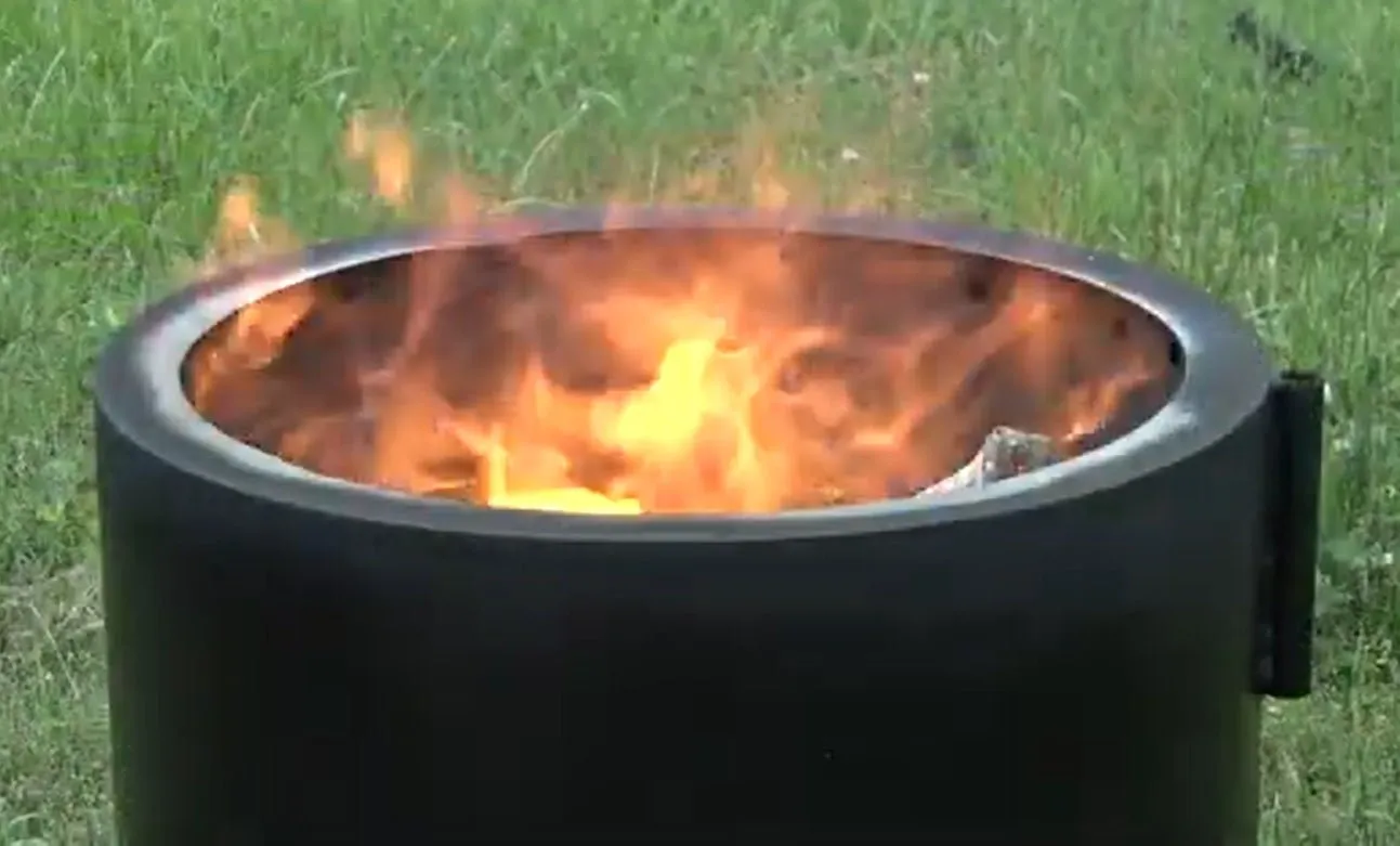 20" SMOKELESS FIRE PIT - Carbon Steel Portable Bonfire