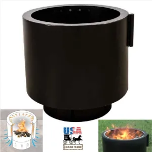 20" SMOKELESS FIRE PIT - Carbon Steel Portable Bonfire