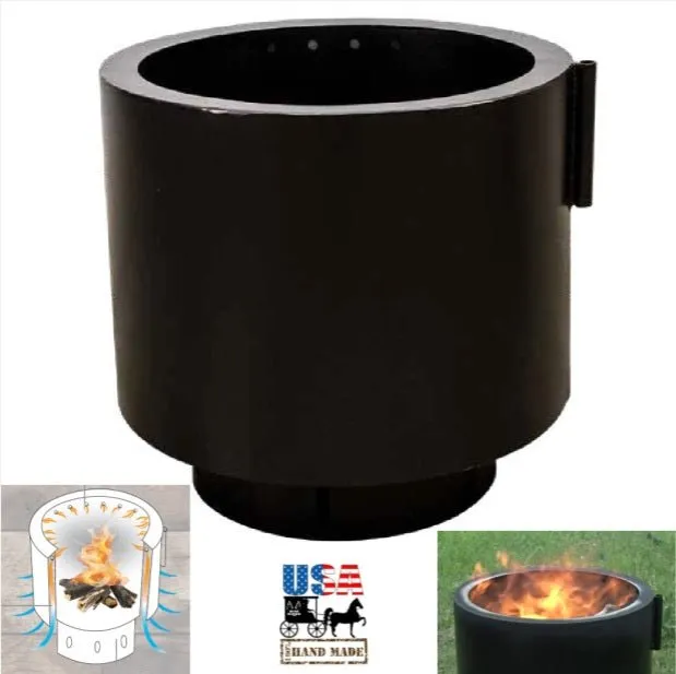 20" SMOKELESS FIRE PIT - Carbon Steel Portable Bonfire