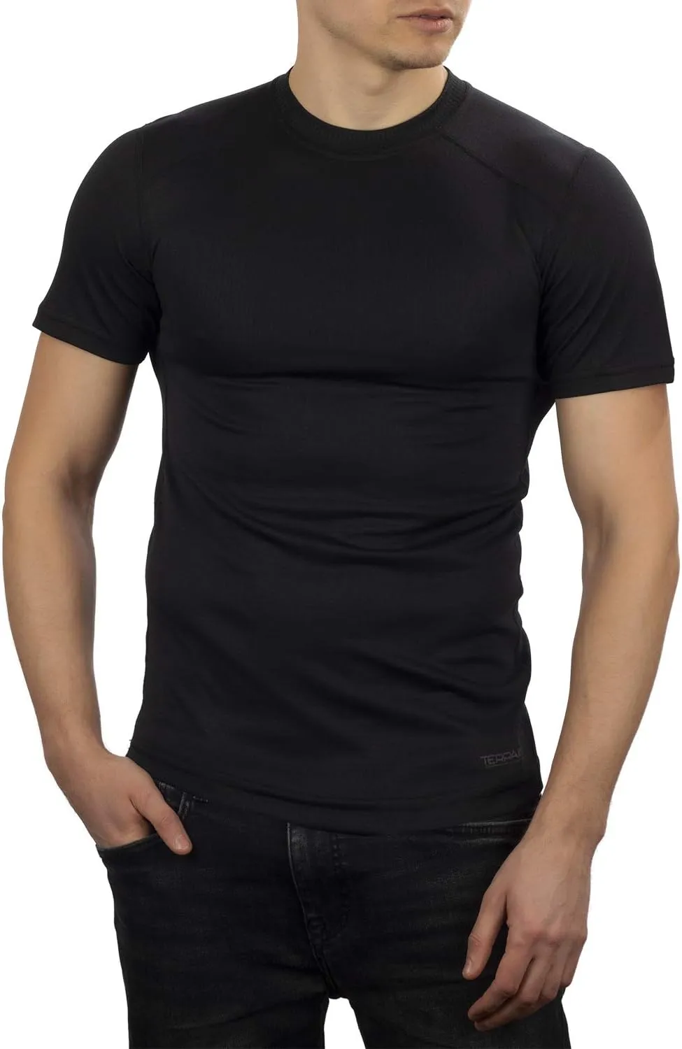 281Z Mens Thermal Lightweight Base Layer T-Shirt - Hiking Trekking Outdoor - Polartec Power Grid - Terrain Reliability Line