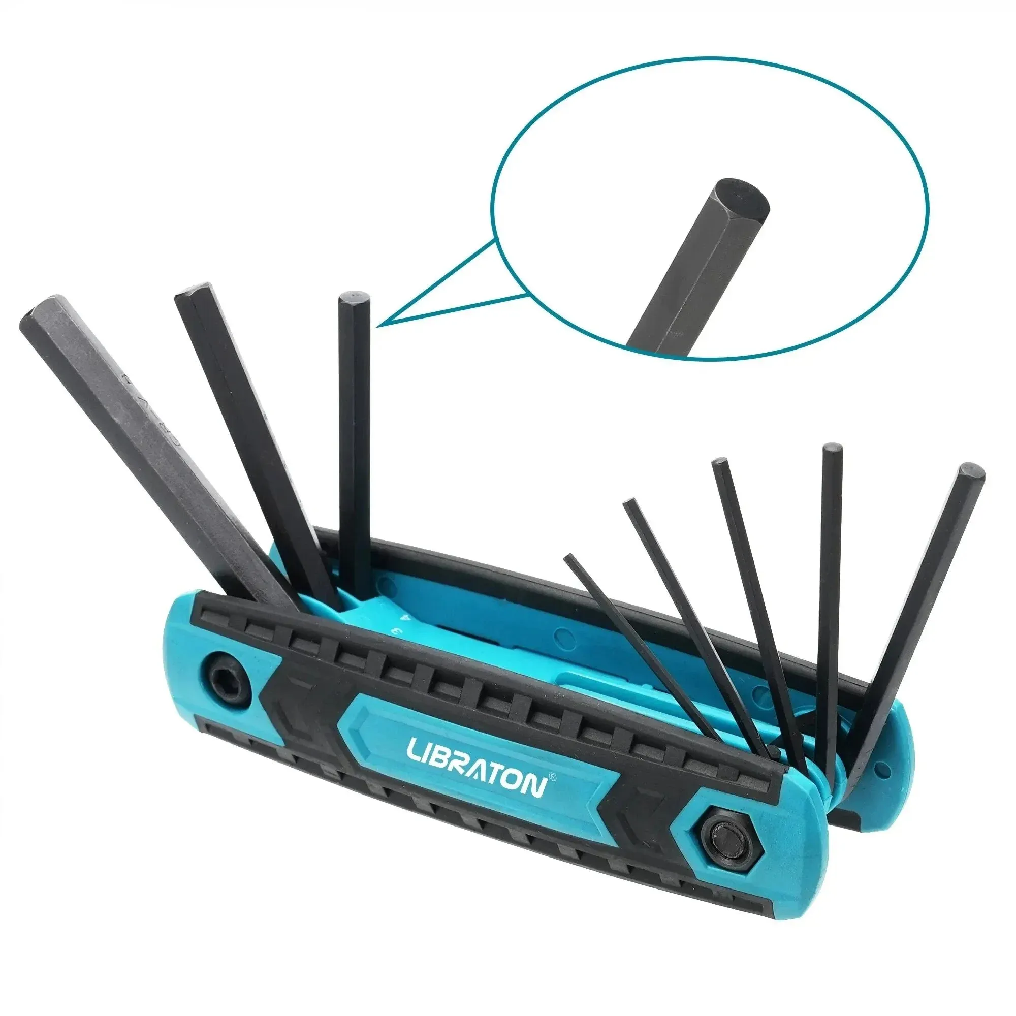 8 in 1 Folding Allen Wrench Set Metric and Tamper Proof Torx Keys