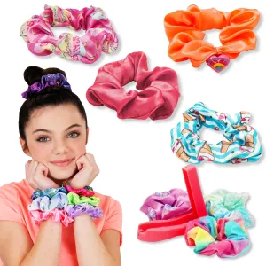 ACTIVITY KINGS ILY Scrunchie Loom Sweet Style Kit Make 4 Trendy Colorful Scrunchies Packs, for Girl Aged 6  