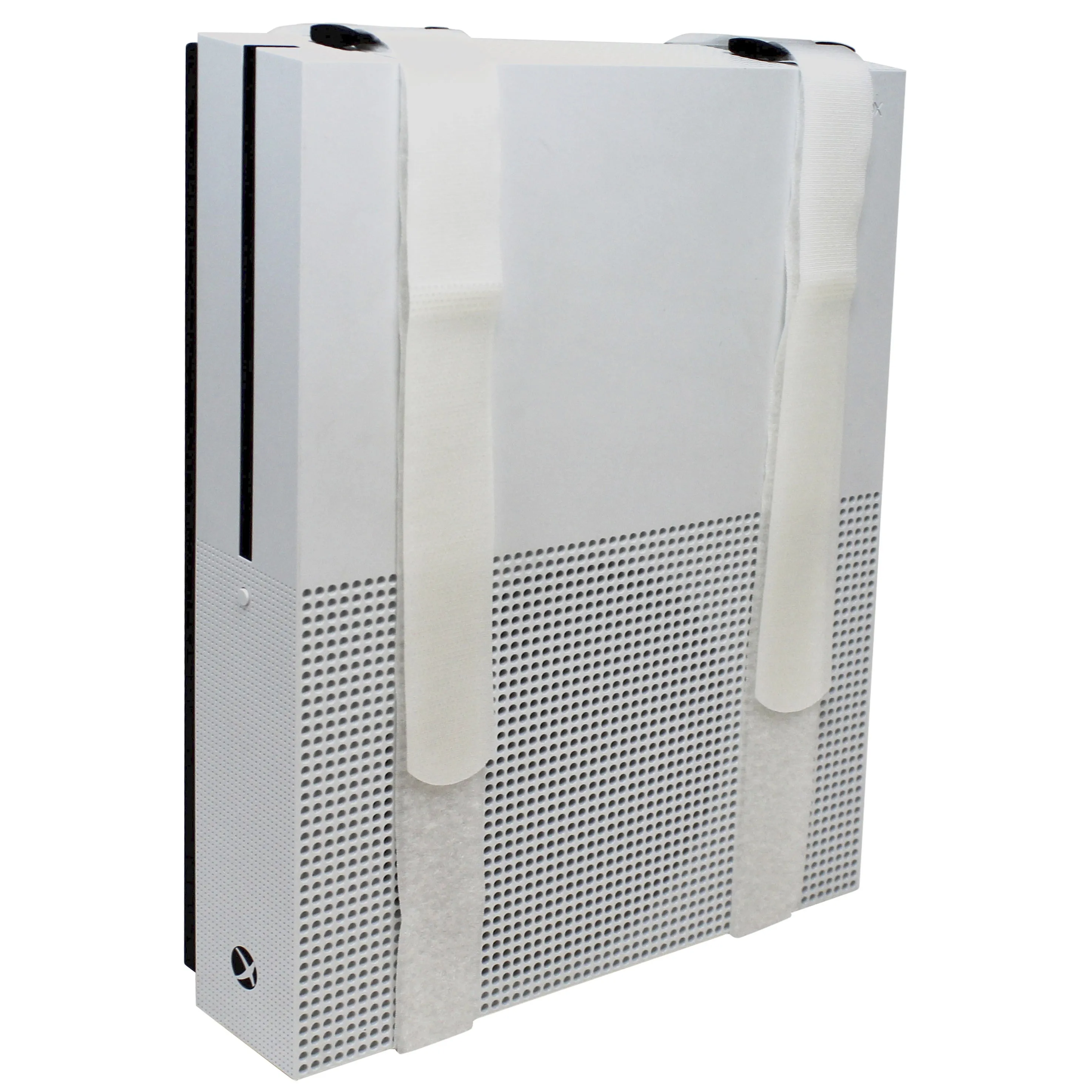 Adjustable Gaming Console Wall Mount (White) | Fits Xbox One (S and X), Xbox 360, PS4, PS3, Nintendo Wii U, Alienware, and More