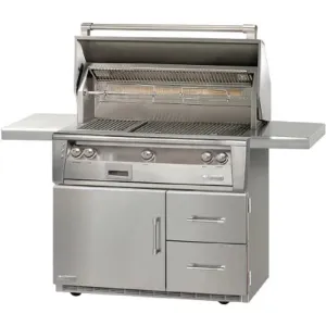 Alfresco ALXE 42" FS NG Grill On Refrigerated Cart With Rotisserie
