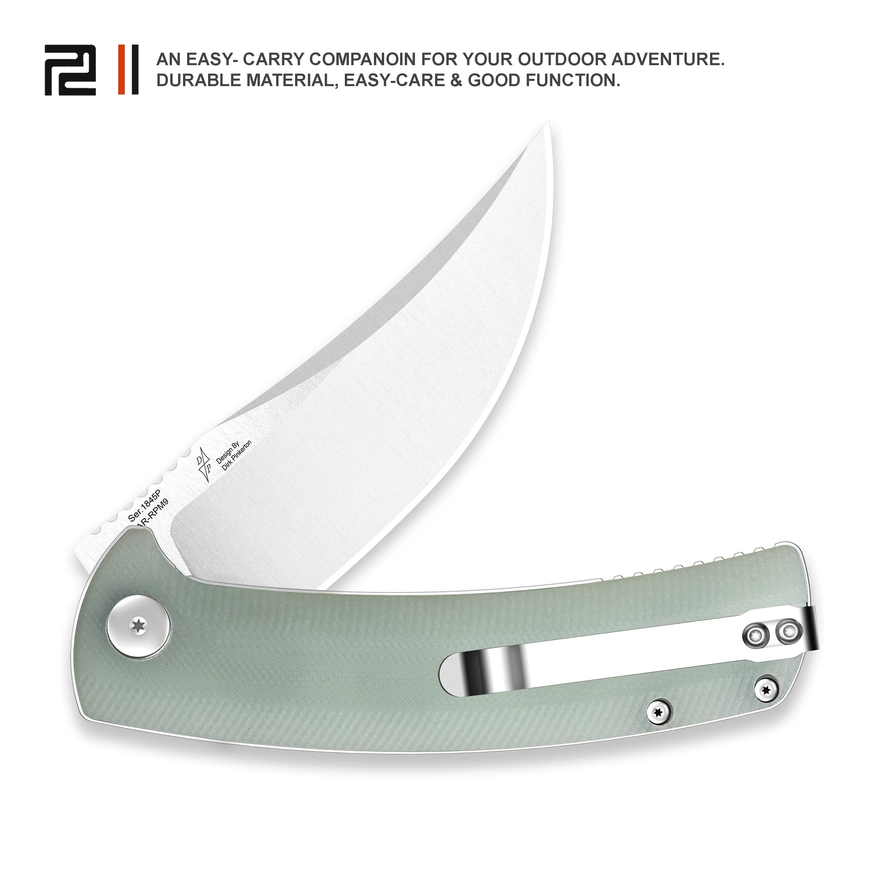 Artisan Cutlery Arroyo ATZ-1845P AR-RPM9 Steel Blade G10 Handle Folding Knives