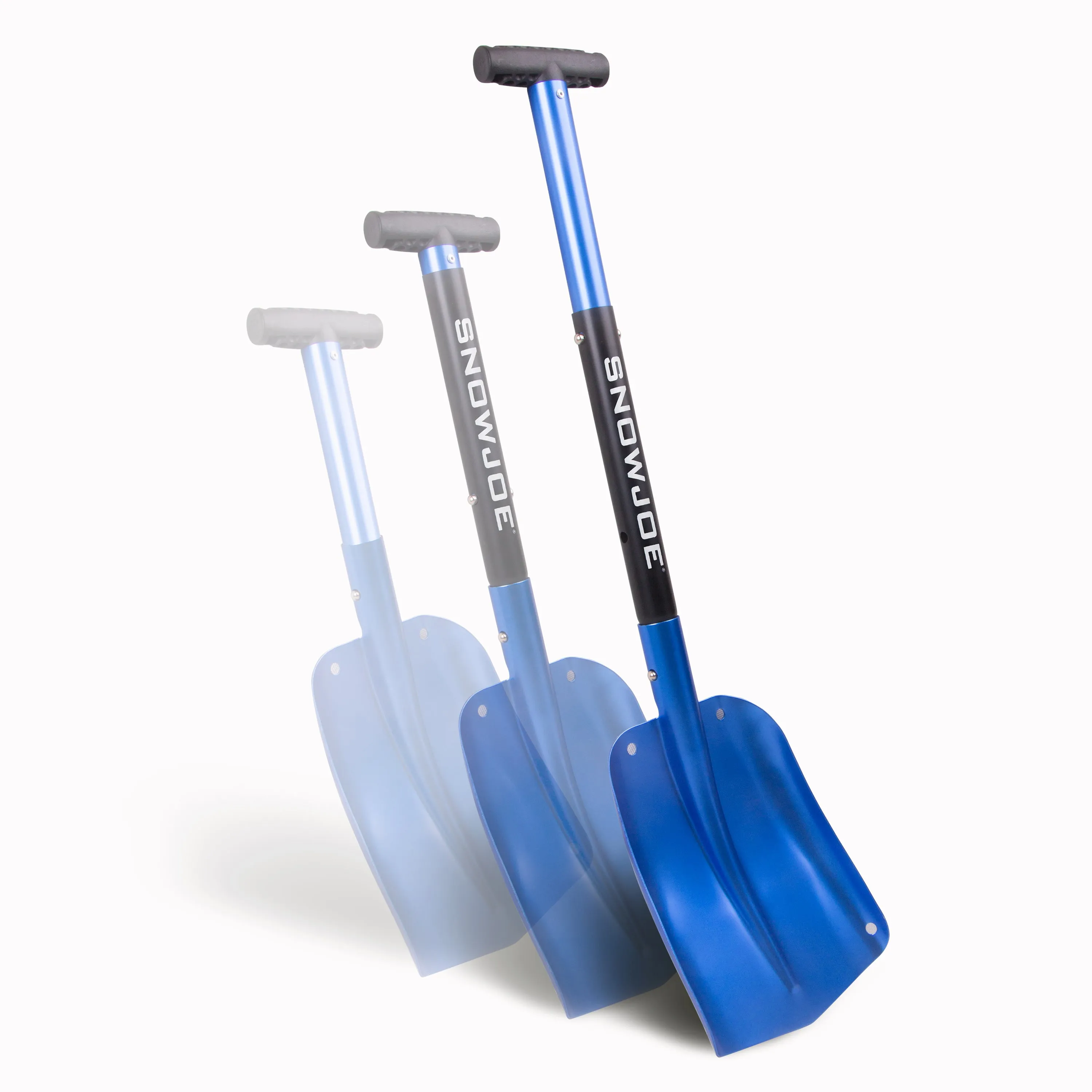 Auto Joe ATJ401M-SJB Compact Utility Shovel | 32-Inch | Aluminum | 3-Piece Smart Lock (Blue)