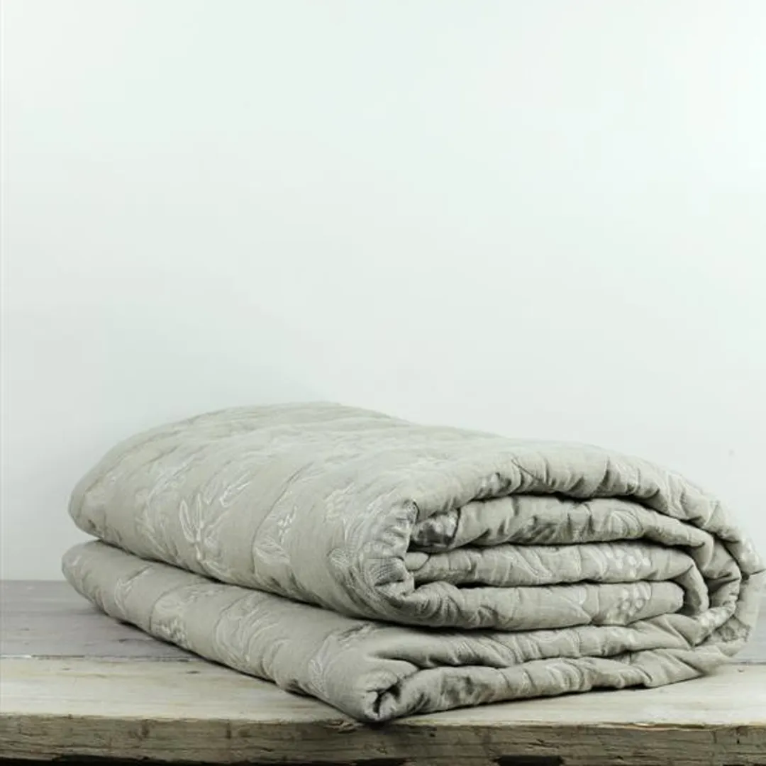 Botanical Natural Leaf Bedspread 220cm x230cm