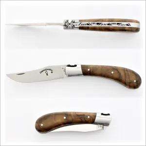 Capuchadou 10 cm Classic Folding Knife Burled Walnut