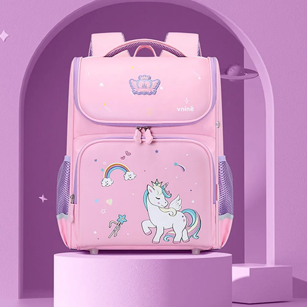 Collapsible Pink Unicorn Ergonomic Backpack for Kids
