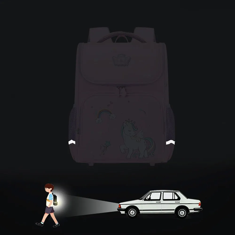 Collapsible Pink Unicorn Ergonomic Backpack for Kids