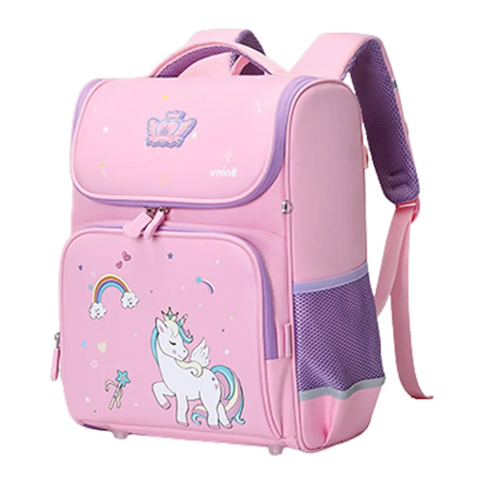 Collapsible Pink Unicorn Ergonomic Backpack for Kids