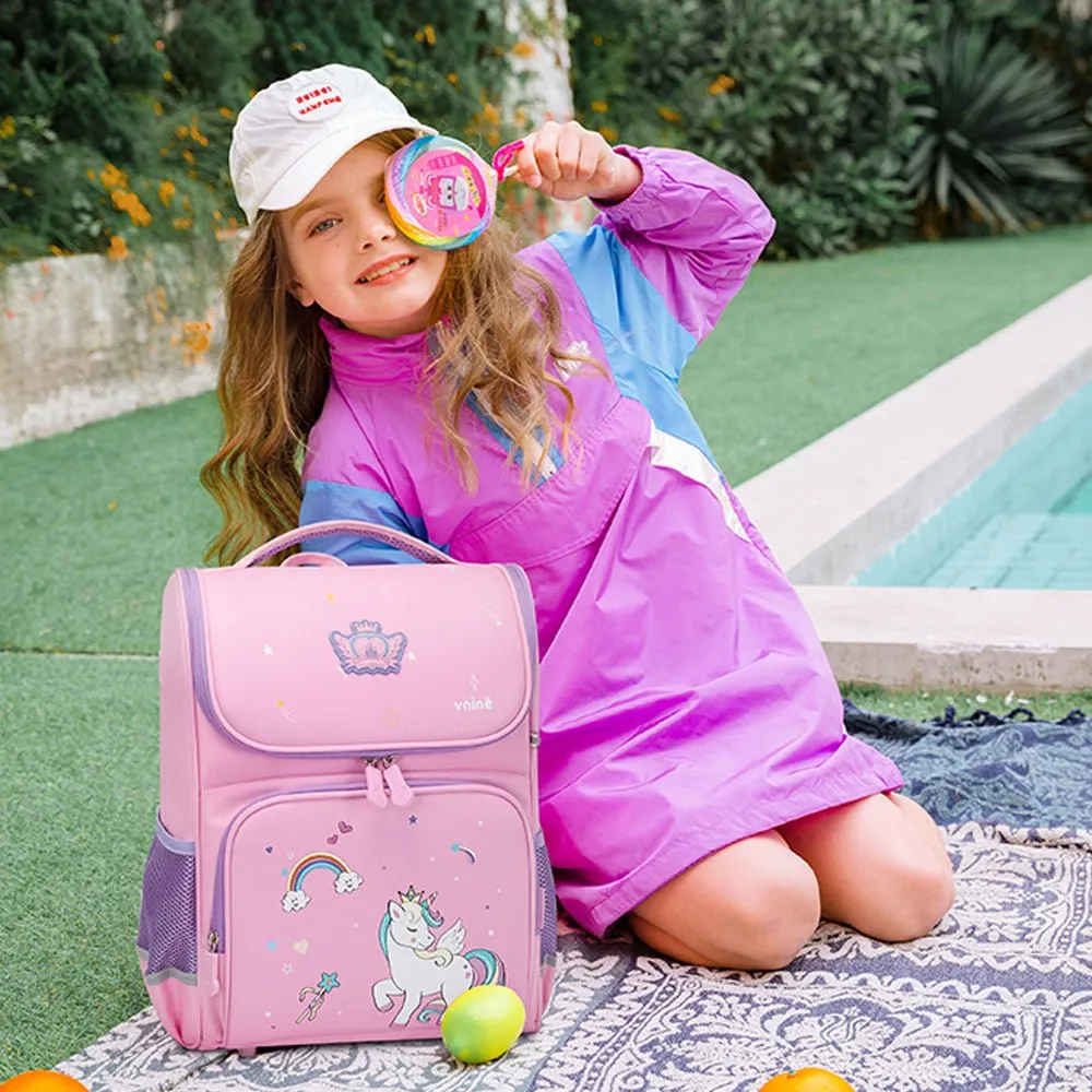 Collapsible Pink Unicorn Ergonomic Backpack for Kids