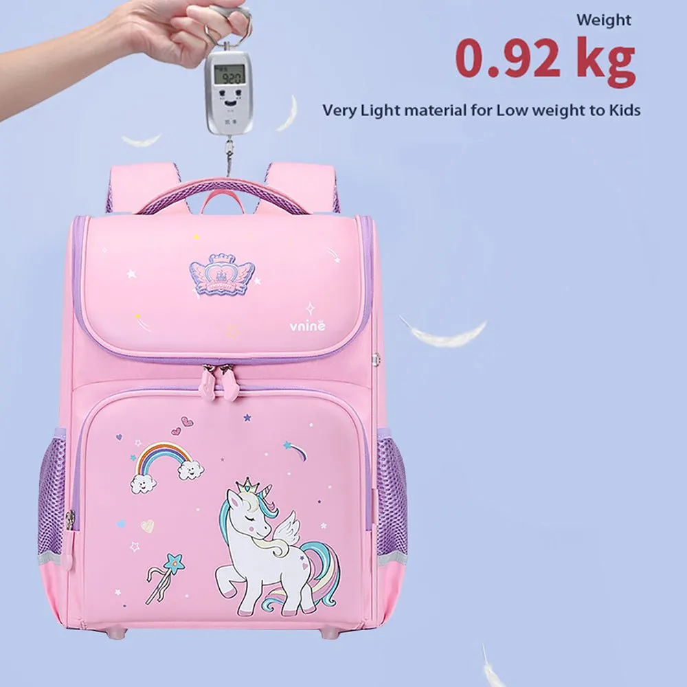 Collapsible Pink Unicorn Ergonomic Backpack for Kids