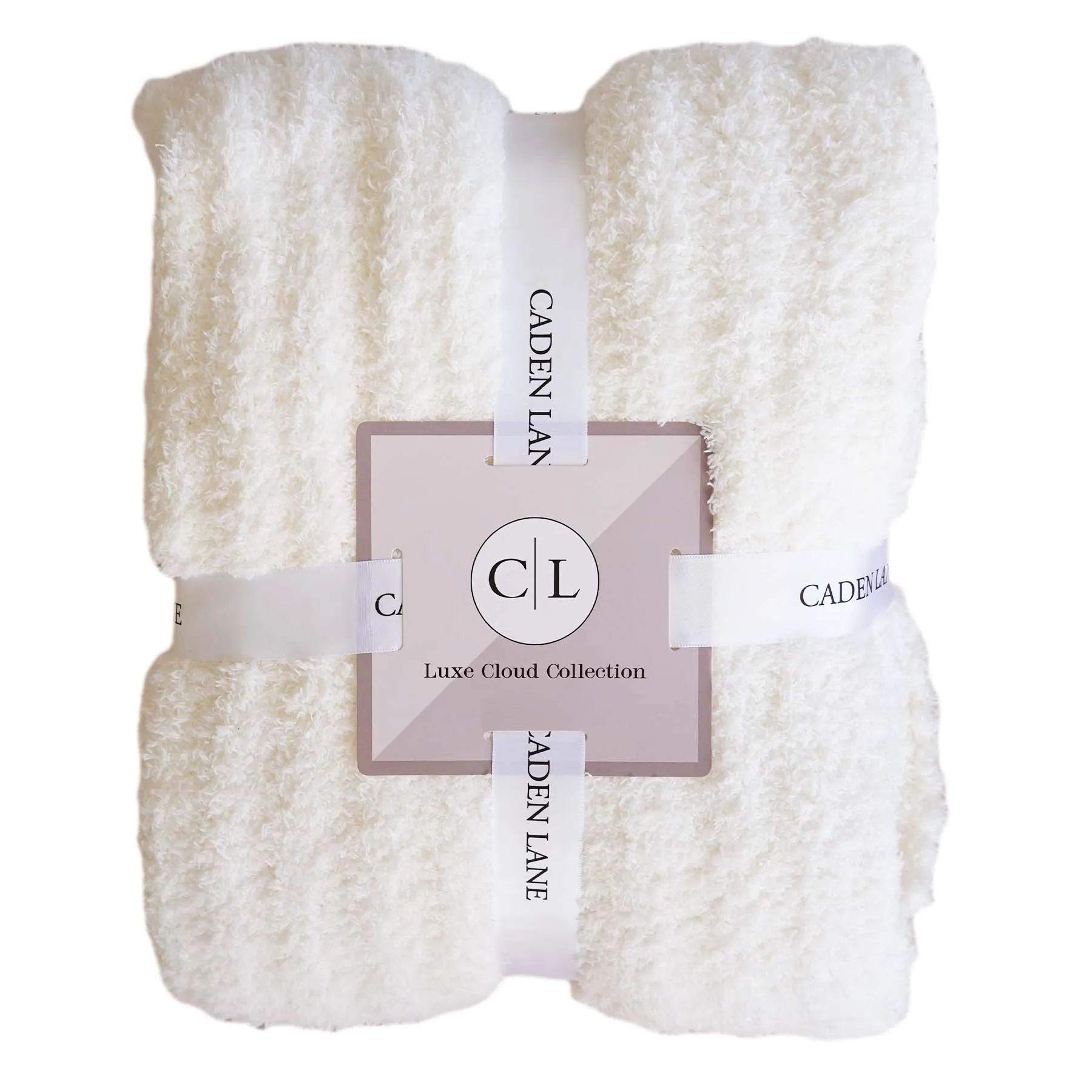 CuddleLane Luxe Blankets | Ivory