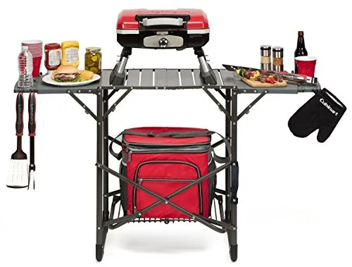 Cuisinart CGG-180TS Petit Gourmet Portable Tabletop Gas Grill, Stainless Steel