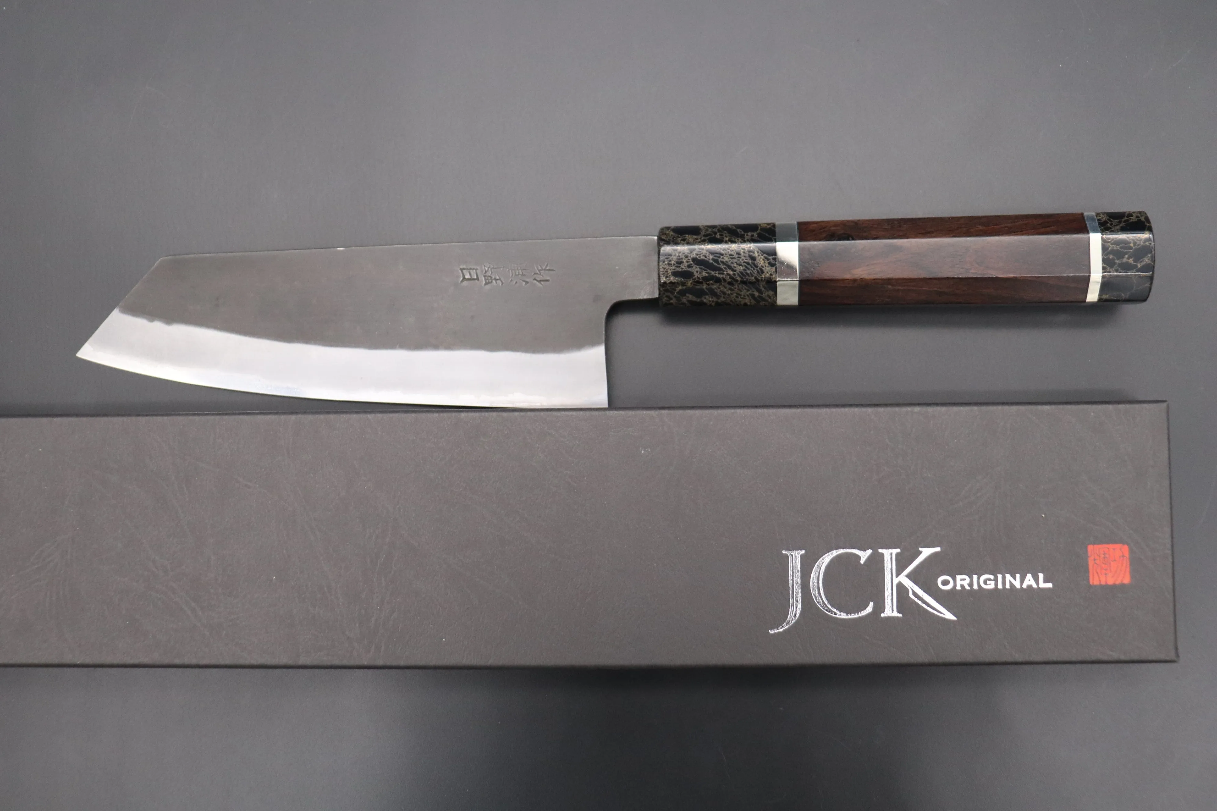 Custom Limited Edition, Hinoura White Steel No.1 Kurouchi Series HS1-8SP5 Bunka 165mm (6.4 Inch)