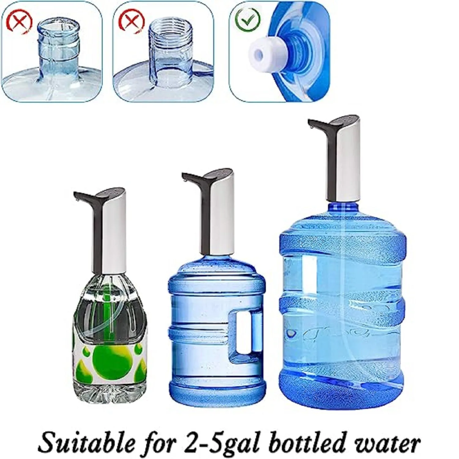 E-macht Electric Pump, USB Charging 4 Cases of Portable Water Dispenser