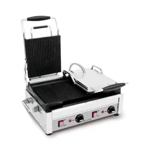 Eurodib SFE02365 10" Double Grooved Sandwich Grill – 240V