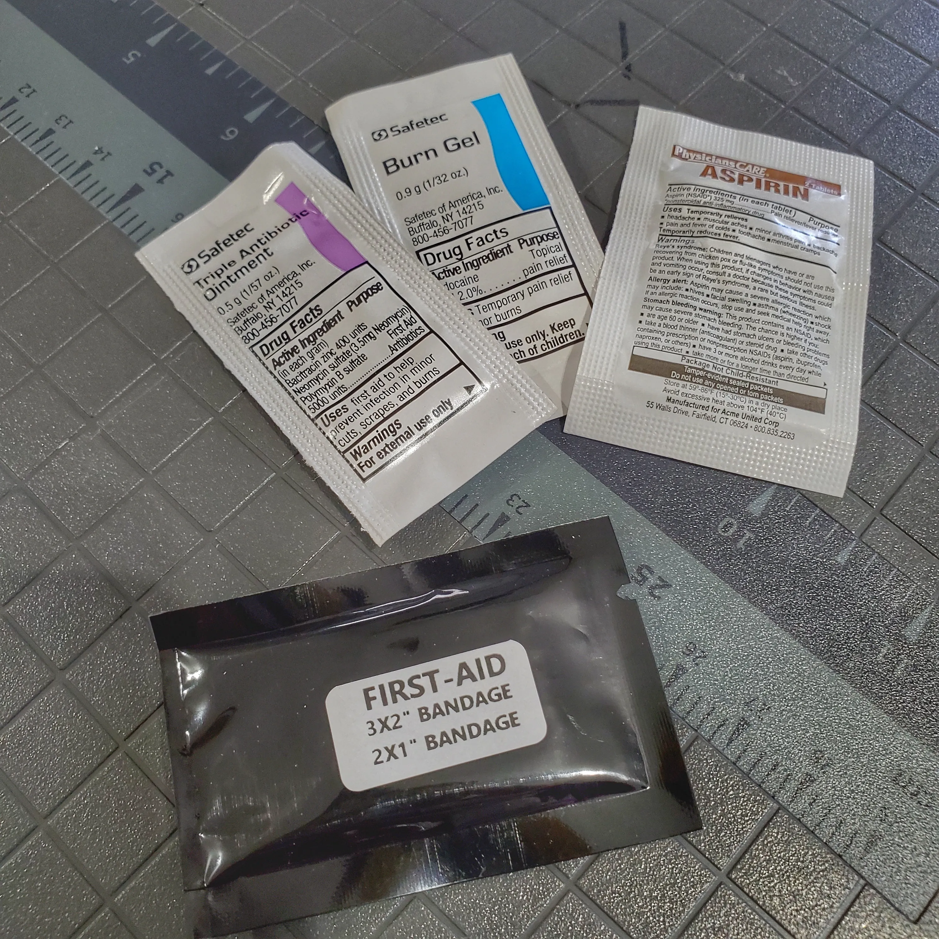 First Aid Patch Kit: boo boo supplies for treatment of minor injuries