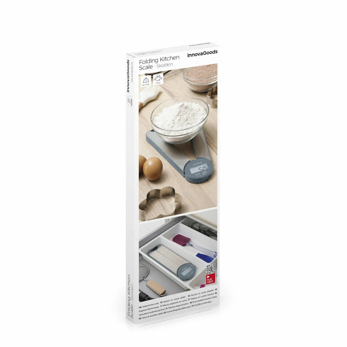 Folding Digital Kitchen Scales Skolden Innovagoods