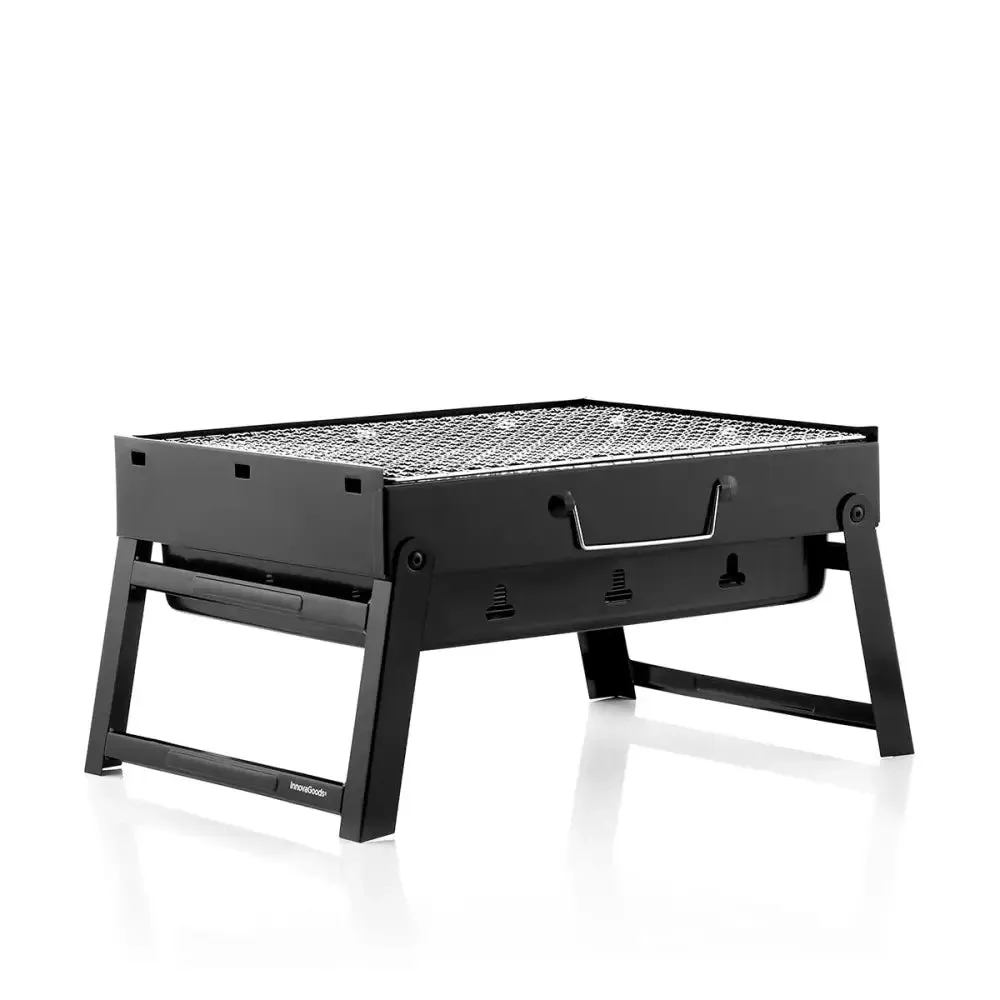 Folding Portable Barbecue for use with Charcoal Bearbq Innovagoods