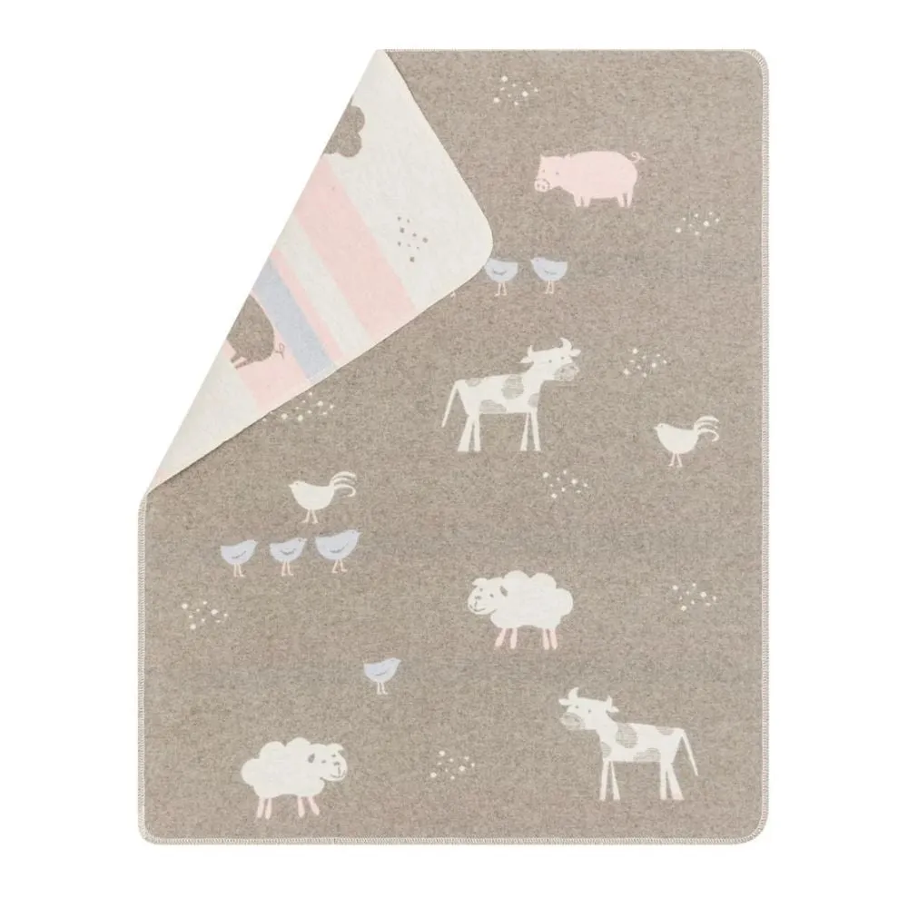 Fussenegger Juwel Blanket Farm Life Smoke 90x70cm