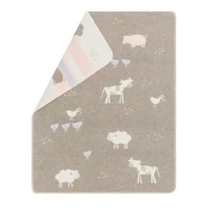 Fussenegger Juwel Blanket Farm Life Smoke 90x70cm