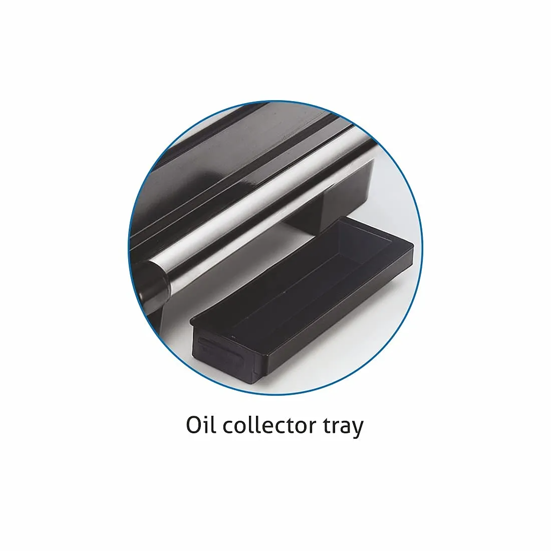 Glen SA 3029 Press Grill Maker 830W With Non Stick Coated Grill Plate & Oil Collector Tray  2 Years Warranty, Black