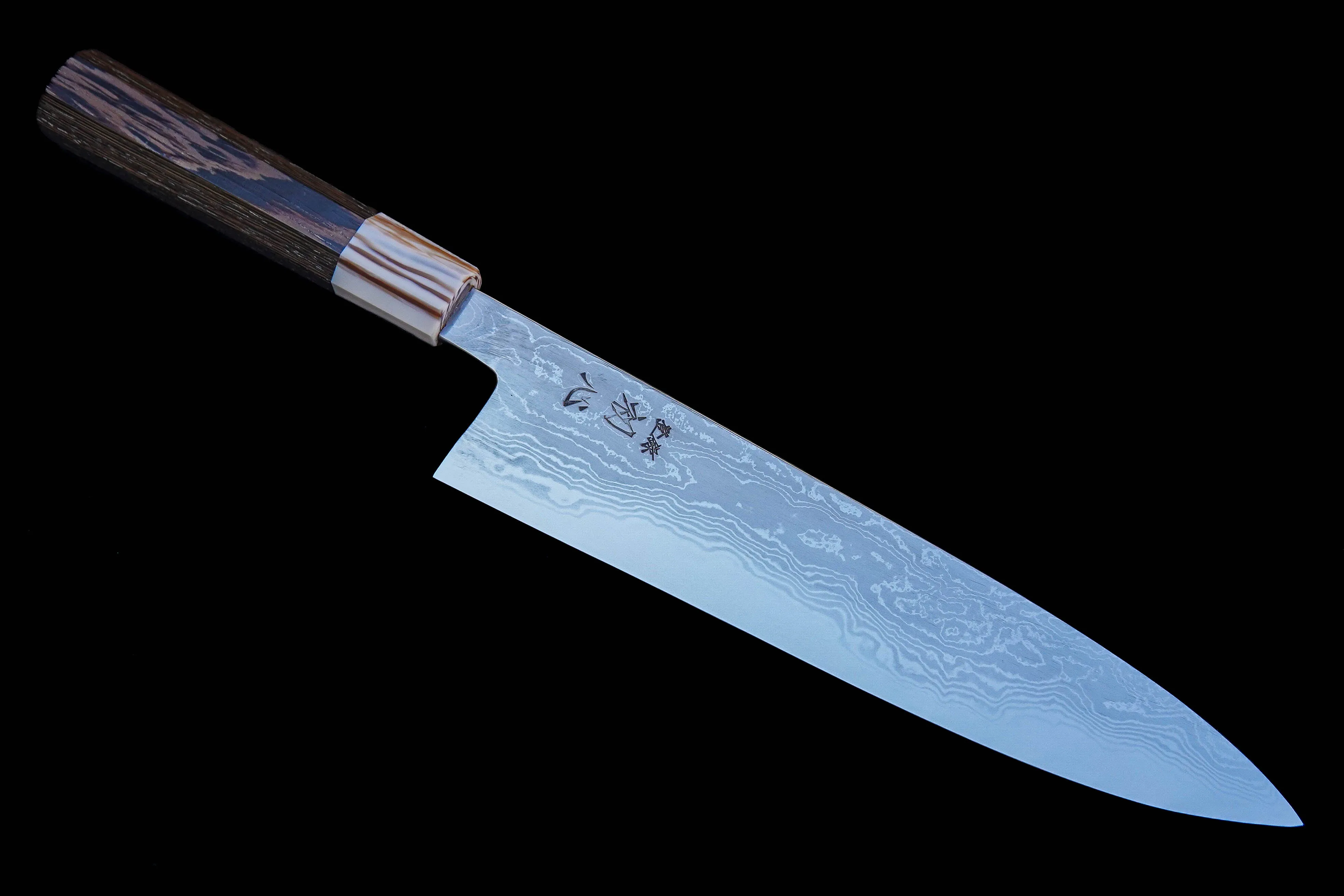 Hatsukokoro Komorebi Blue #1 240mm Gyuto