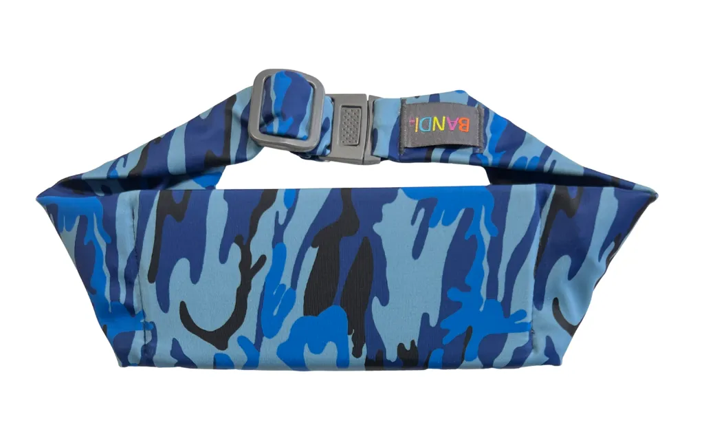 Kids Pocketed Belt - Camo Blue