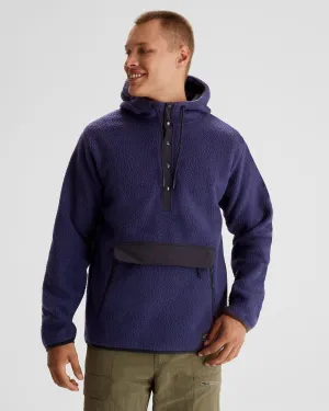 Men's Co-Z High Pile Hooded Pullover  - Dark Horizon