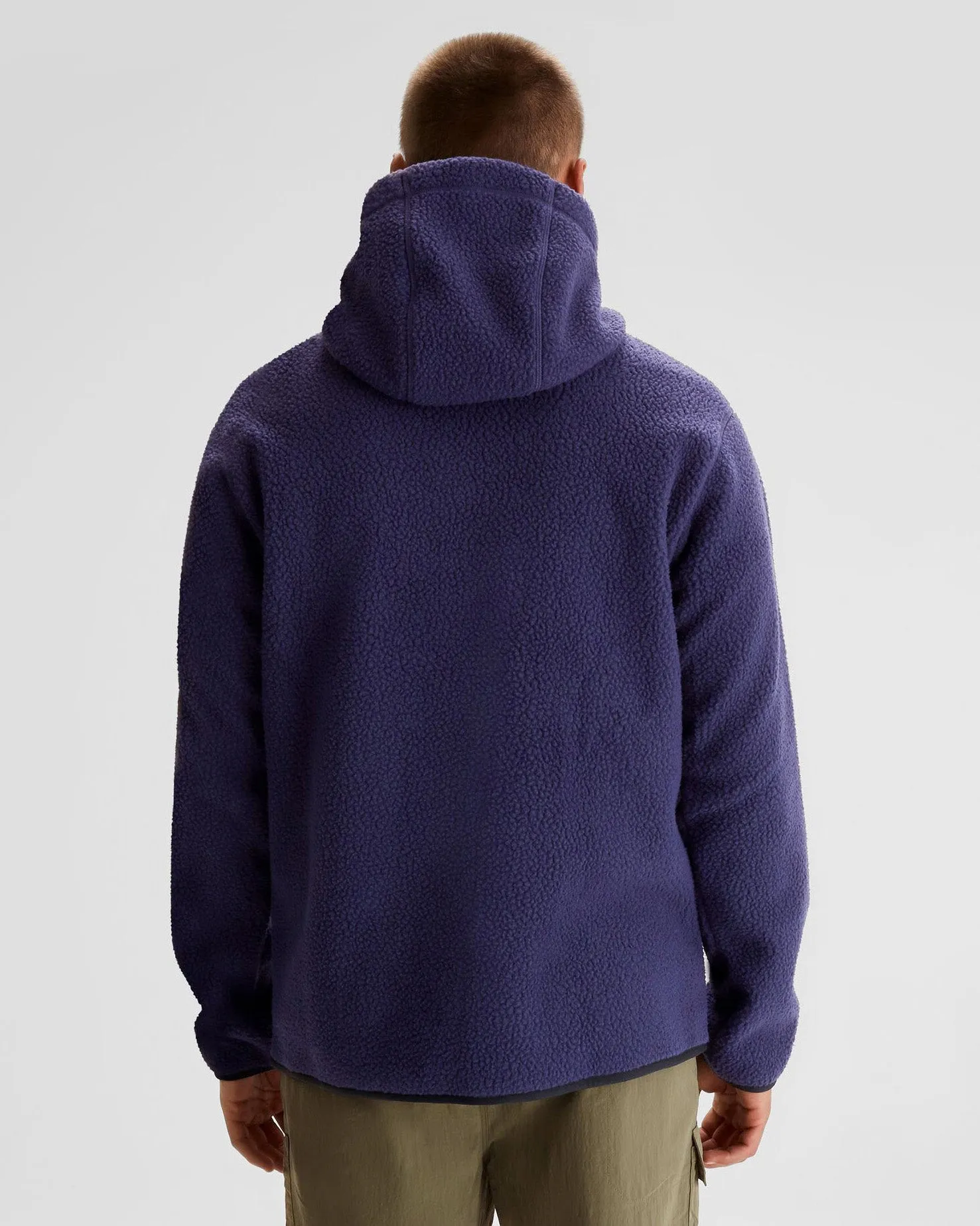 Men's Co-Z High Pile Hooded Pullover  - Dark Horizon