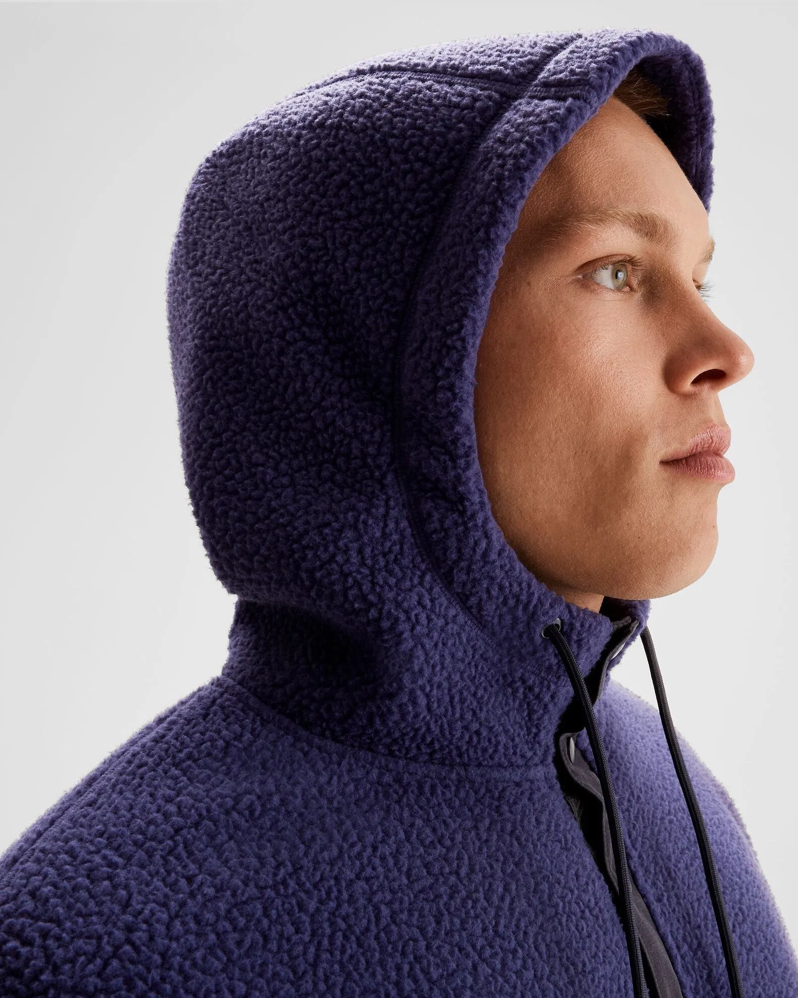 Men's Co-Z High Pile Hooded Pullover  - Dark Horizon
