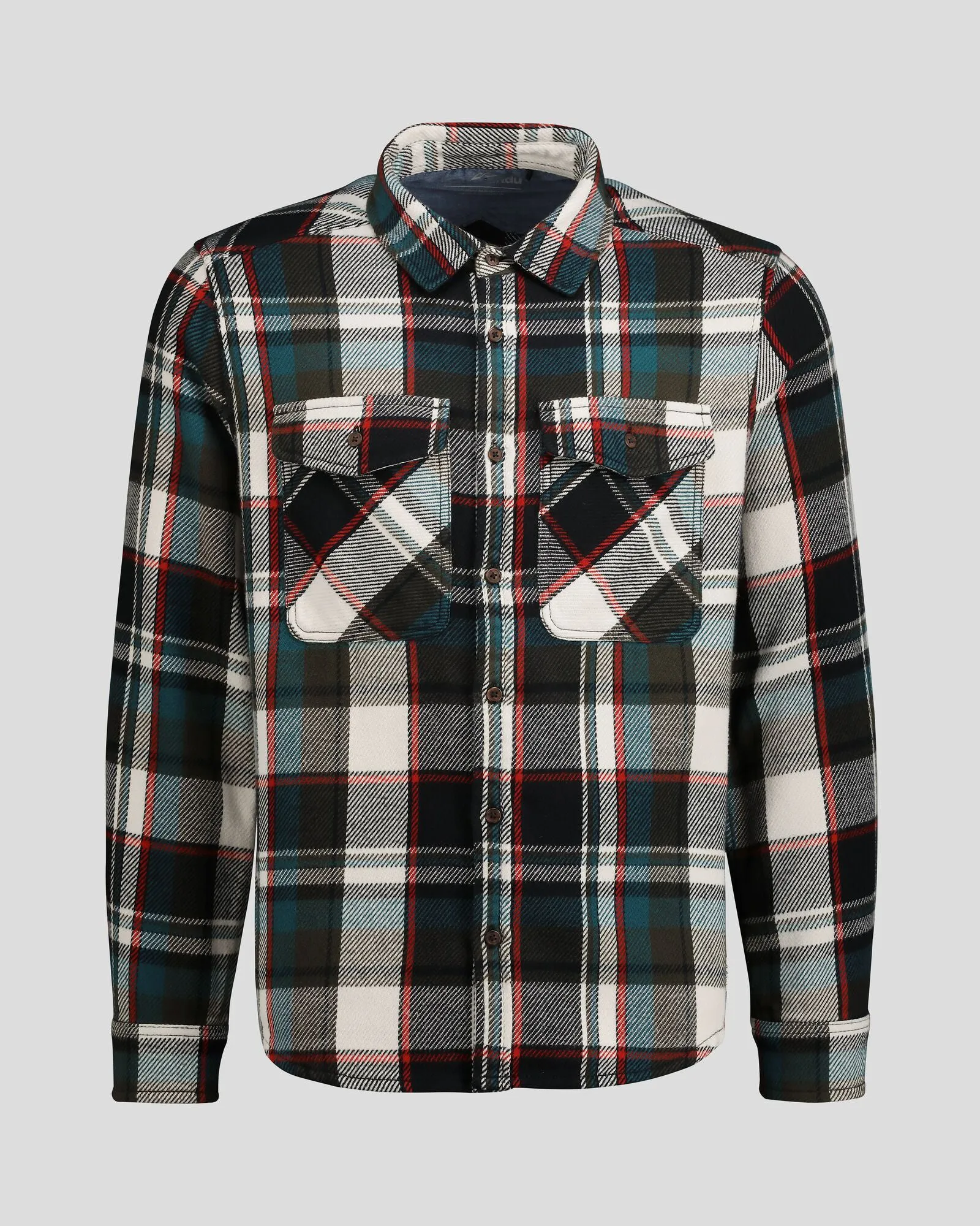 Men's Huntly Long Sleeve Shirt - Hut Plaid Dark Moss