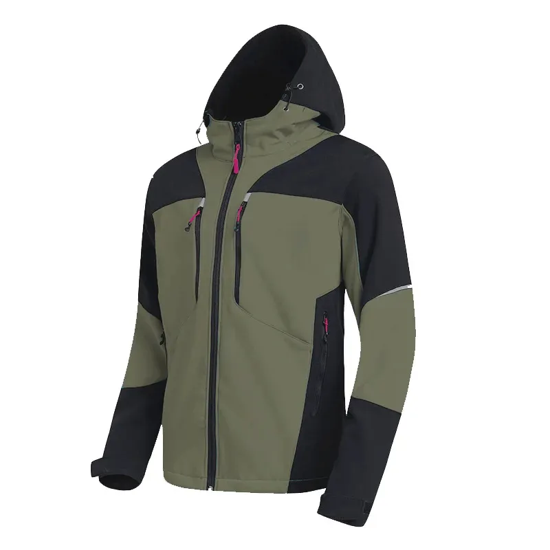 Men's Waterproof Softshell Jacket With Hood - SF2063