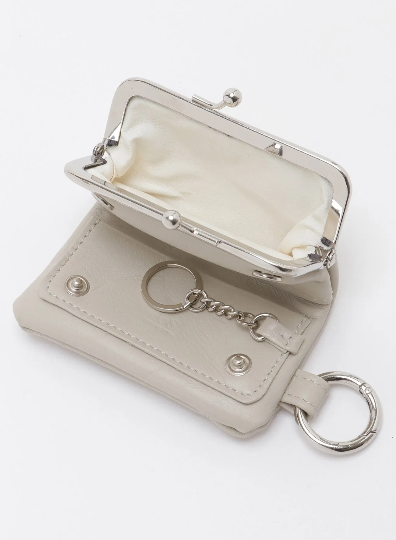 METAL RING DETAIL MINI CLASP PURSE