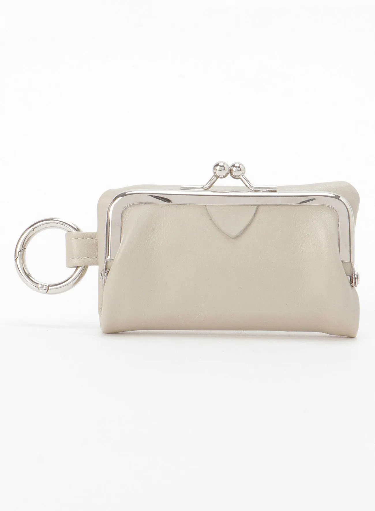METAL RING DETAIL MINI CLASP PURSE