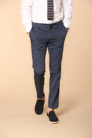 Milano Jogger Travel pantalone chino jogger uomo in raso tecnico travel stretch extra slim