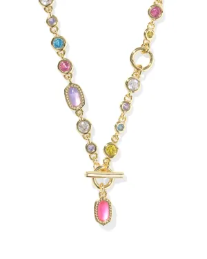 Mini Elisa Abbie Necklace Gold Multi Mix