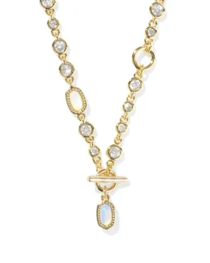 Mini Elisa Abbie Necklace Gold White Mix