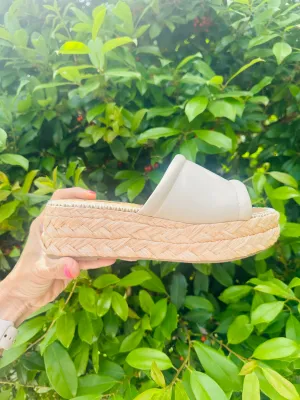Monte Flatform Sandals- Tan/Natural
