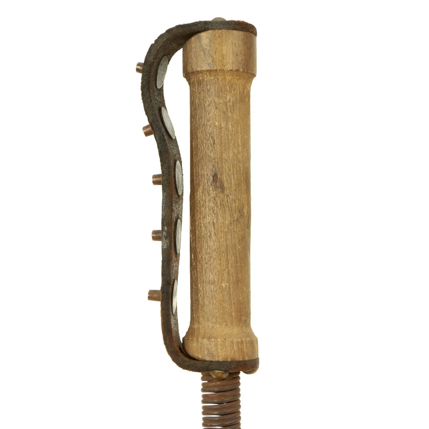 Antique British WWI Steel Spring Trench Raiding Cosh Club - Rare Collectible Weapon