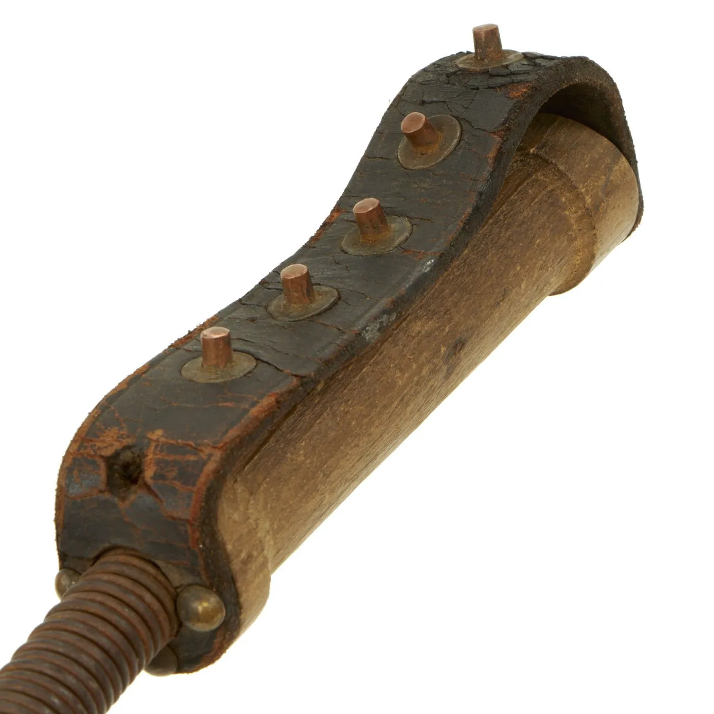 Antique British WWI Steel Spring Trench Raiding Cosh Club - Rare Collectible Weapon