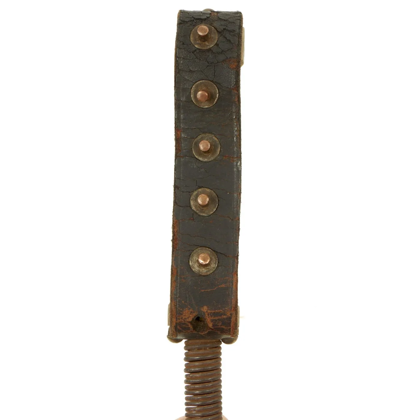 Antique British WWI Steel Spring Trench Raiding Cosh Club - Rare Collectible Weapon