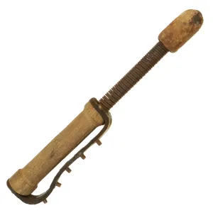 Antique British WWI Steel Spring Trench Raiding Cosh Club - Rare Collectible Weapon
