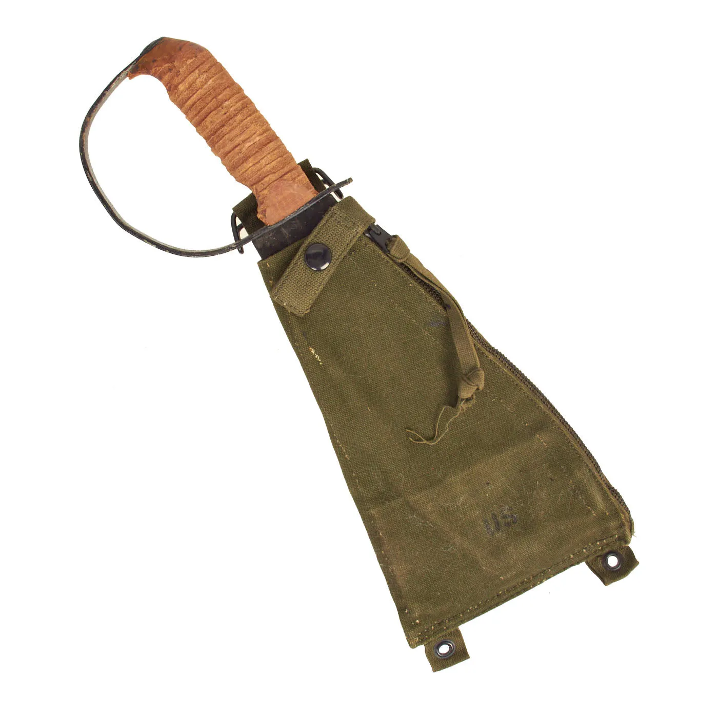 Original U.S. Vietnam War Type IV Survival Ax by Frank & Warren Inc. with Belt Carrier - "Woodman's Pal"