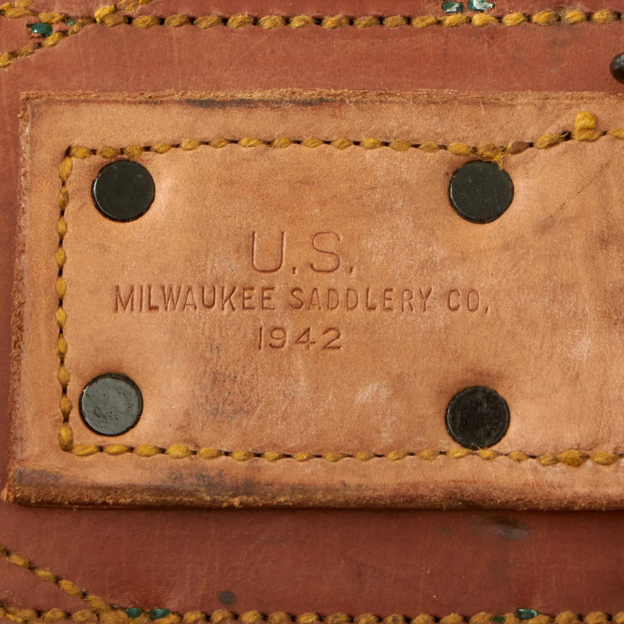 Original U.S. WWII Collins & Co Legitimus Model 128 Machete With Milwaukee Saddlery Co. 1942 Dated Scabbard