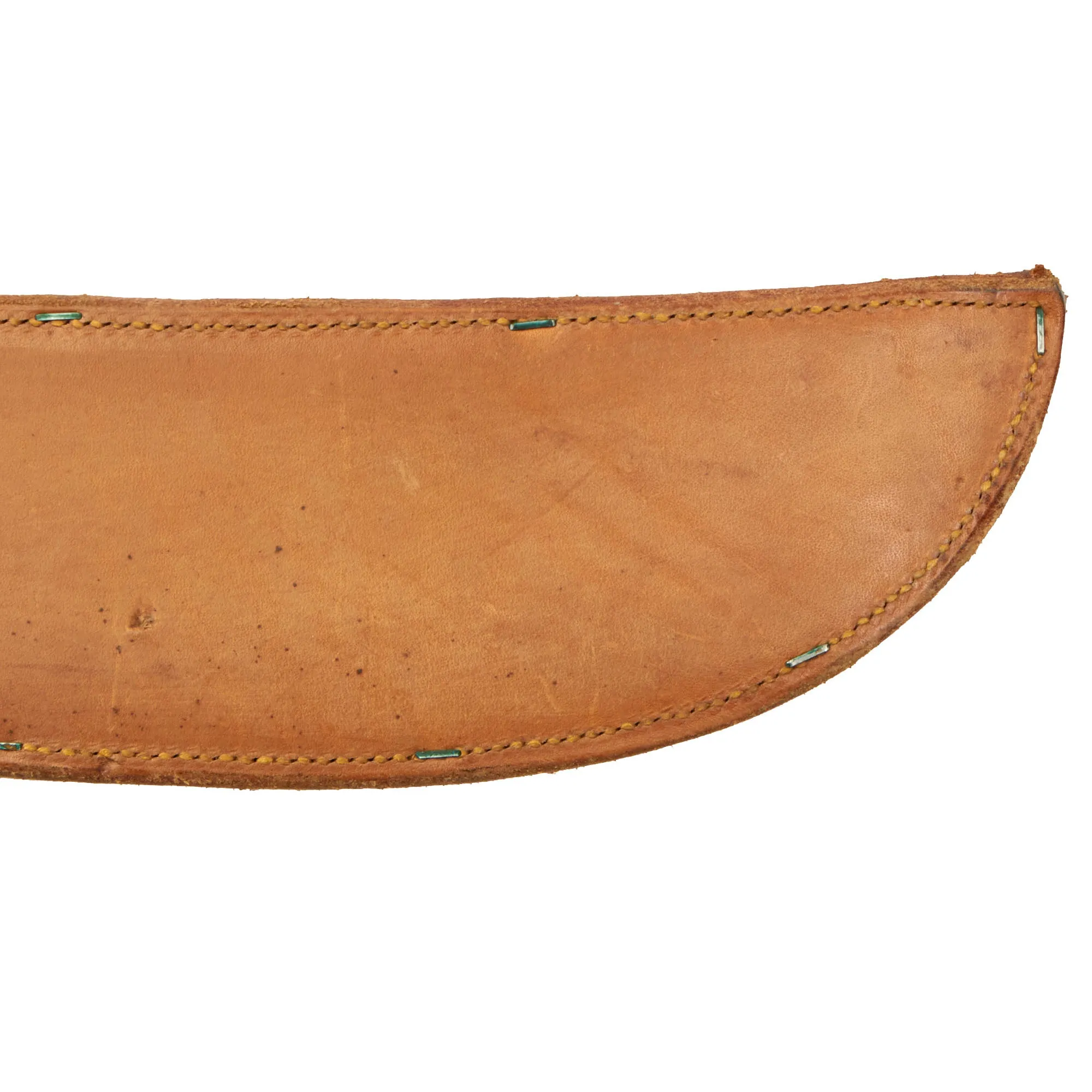 Original U.S. WWII Collins & Co Legitimus Model 128 Machete With Milwaukee Saddlery Co. 1942 Dated Scabbard